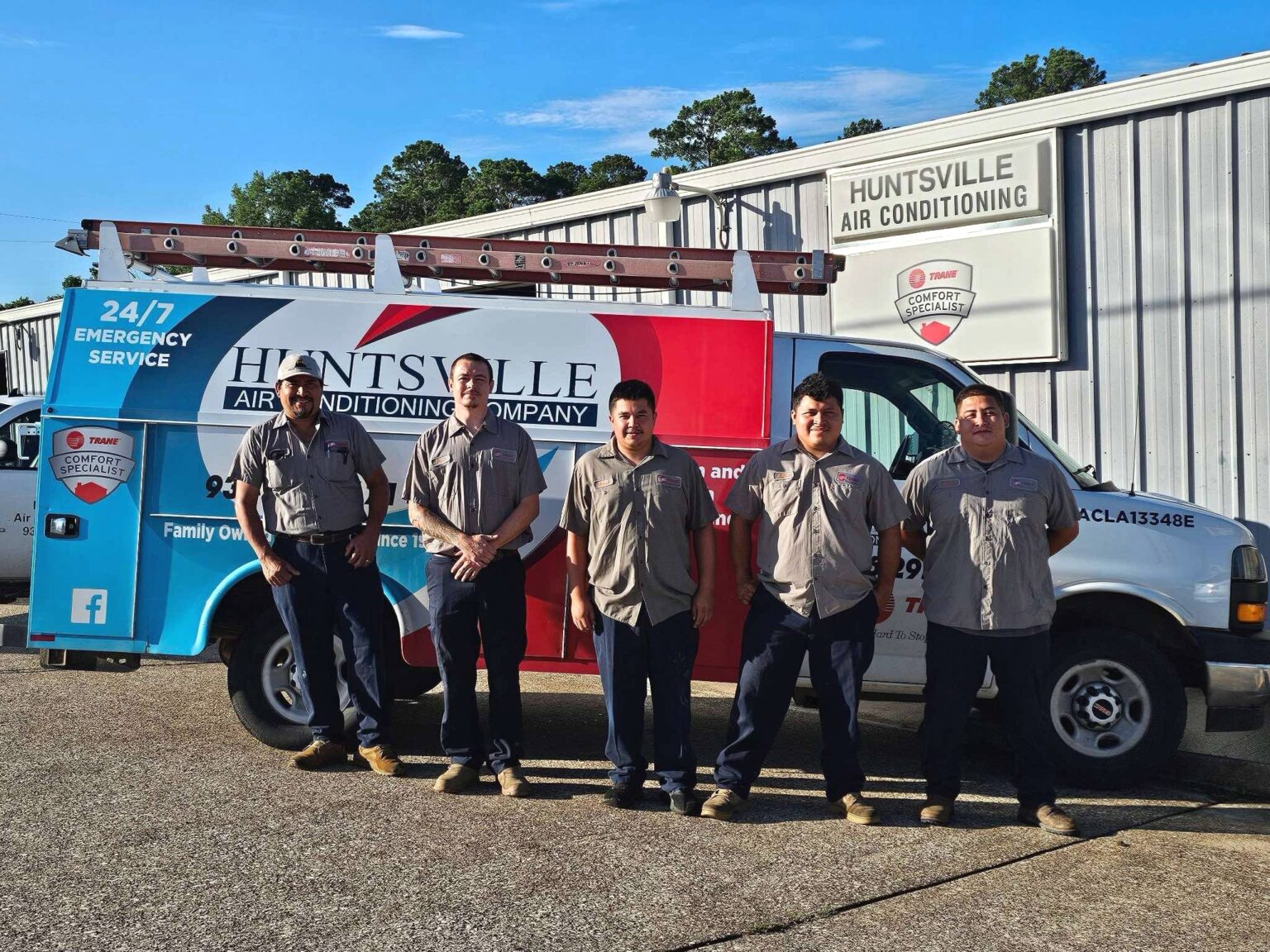 Installation Crew. (From Left to Right) Juan, Zachary, Emanuel, Andres & Jonathan